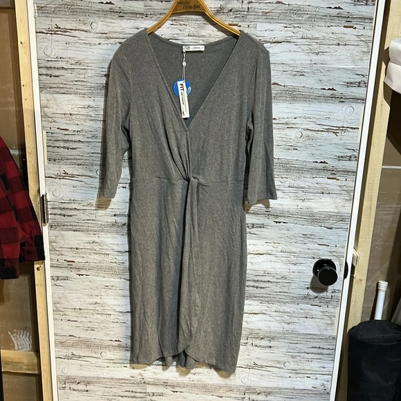 🇺🇸 Cupshe gray dress / swim cover size  small NWT - Picture 2 of 10